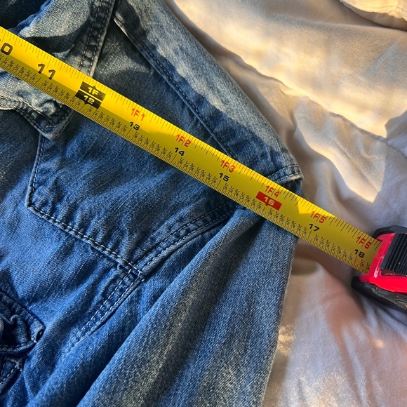 & Now Denim Faux Pearl Snap Shirt — Women’s Small — Western Snap Style - Picture 6 of 10